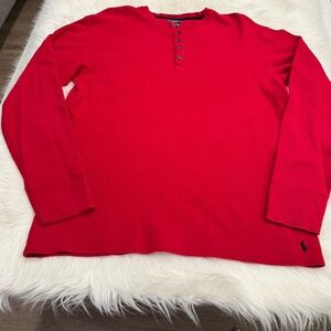 Polo by Ralph Lauren Red Long Sleeve Shirt